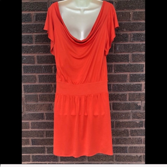 Banana Republic Orange Silk Dress - Picture 5 of 8